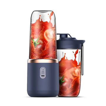 Travel-Ready 2-Cup Electric Juicer — Personal USB Rechargeable Blender for Fresh On-the-Go Smoothies