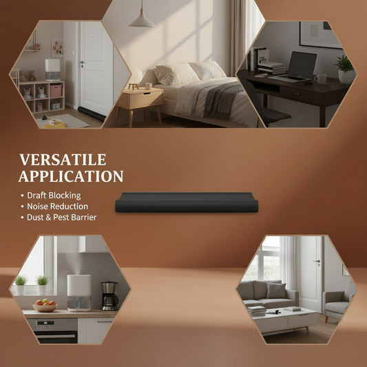 Flexible Under Door Draft Stopper (1/2 Pcs) — Premium Cold/Noise Blocker for Door Bottom